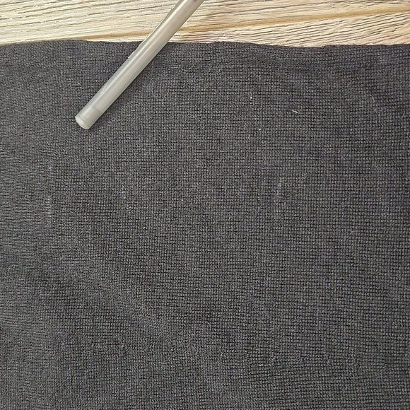 Eileen Fisher Black Grey Strip Merino Wool Sleeveless Shift Dress Minimalist, XS - Picture 10 of 12